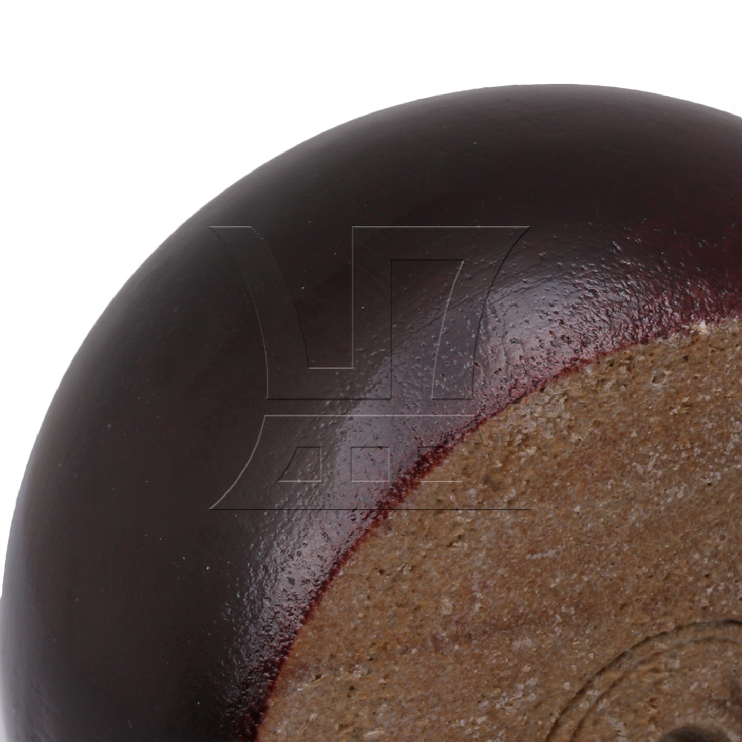 BQLZR Red Brown Eucalyptus-Wood Furniture Feet 100kg Bearing Weight Lifter 8x5cm