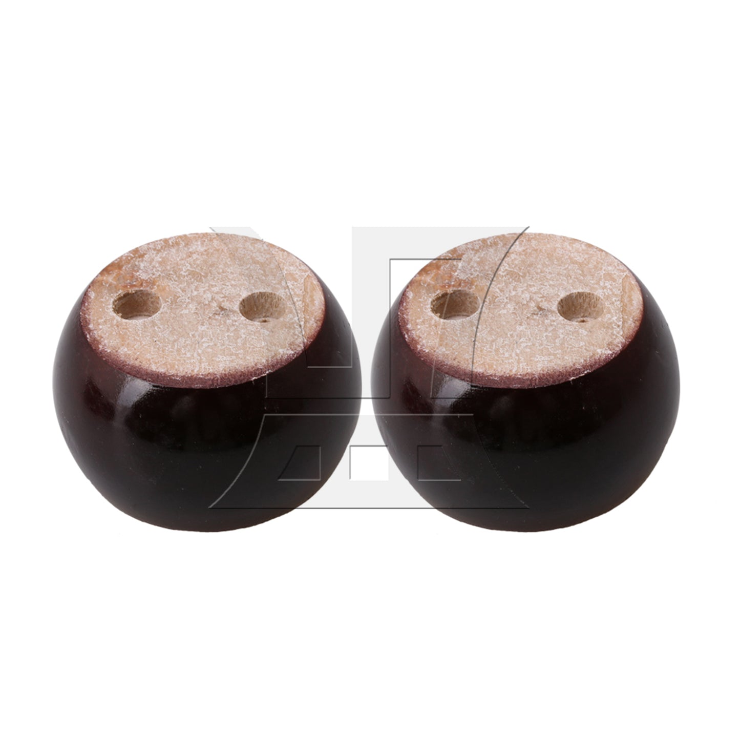 BQLZR Red Brown Eucalyptus-Wood Furniture Feet 100kg Bearing Weight Lifter 8x5cm