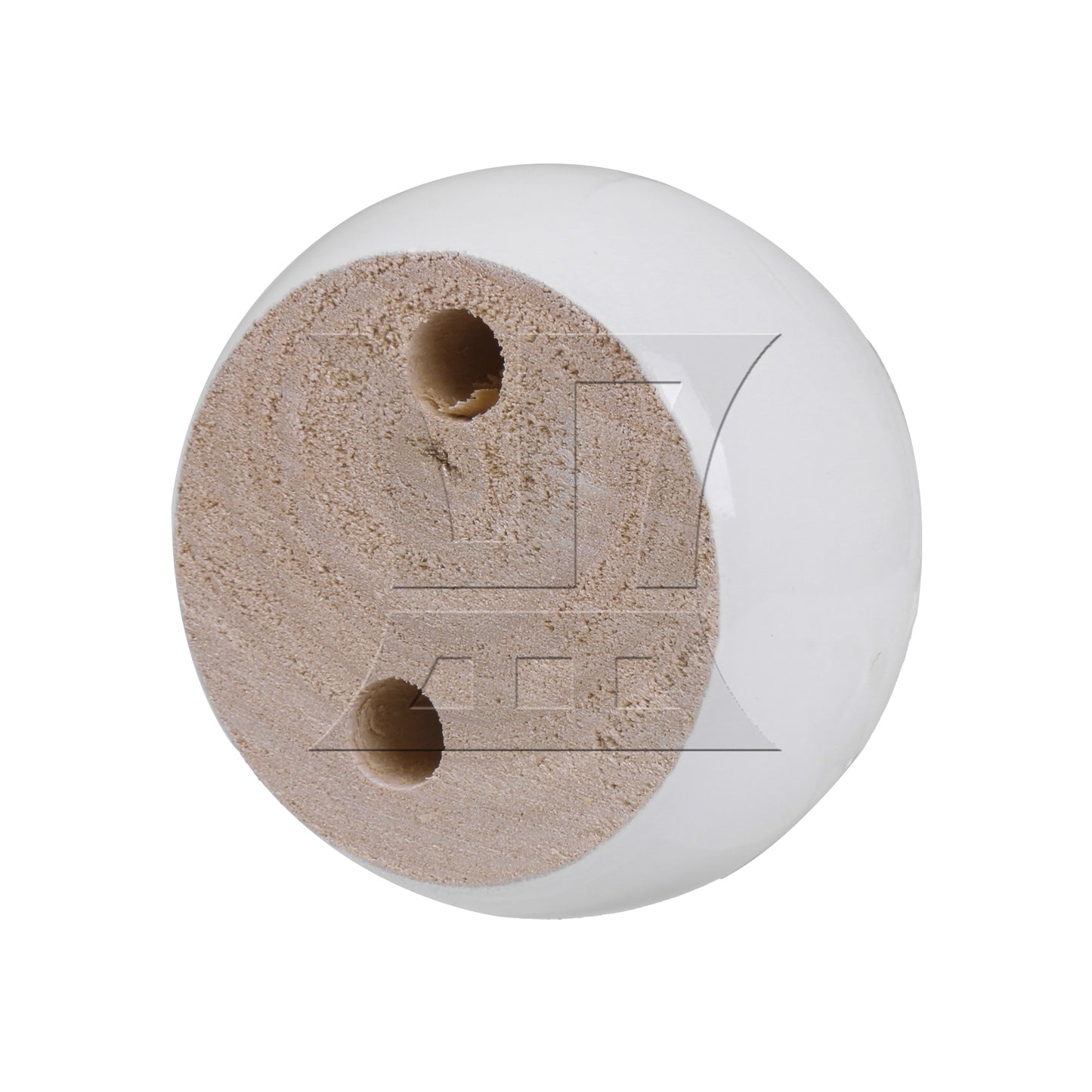 BQLZR White Eucalyptus-Wood Furniture Feet 100kg Bearing Weight Lifter 67x67x40mm