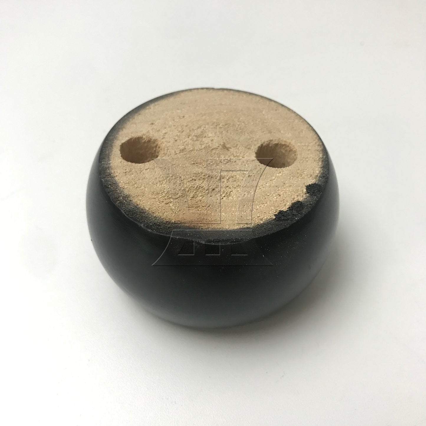 BQLZR Black Eucalyptus-Wood Furniture Feet 100kg Bearing Weight Lifter 67MM Dia