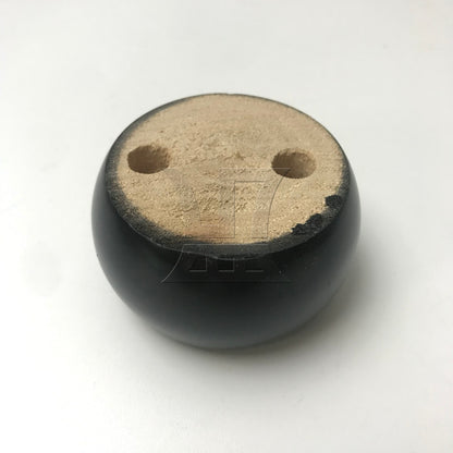 BQLZR Black Eucalyptus-Wood Furniture Feet 100kg Bearing Weight Lifter 67MM Dia