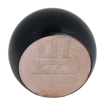 BQLZR Black Eucalyptus-Wood Furniture Feet 100kg Bearing Weight Lifter 67MM Dia