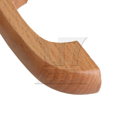 BQLZR 8 Pieces Beech Wood Bridge Shape Cabinet Pull Handles 64mm Screw Hole Distance