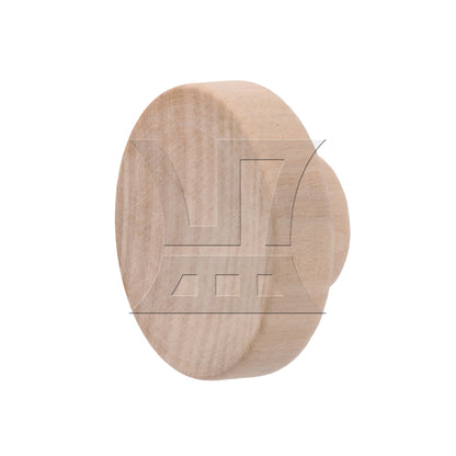 BQLZR 50x25mm Wood Color Wood Pull Knobs for Drawer and Cabinet