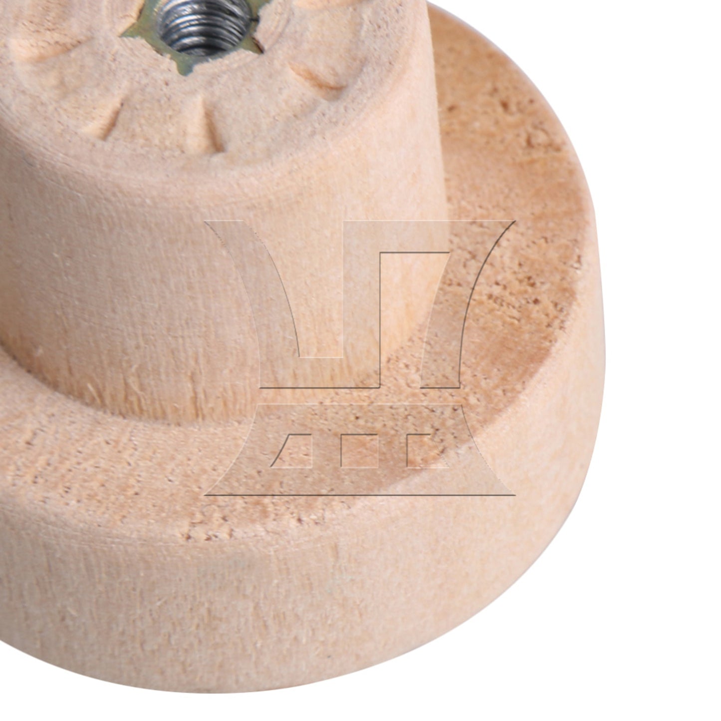 BQLZR Wood Color Wood Pull Knobs 35x25mm for Drawer and Cabinet