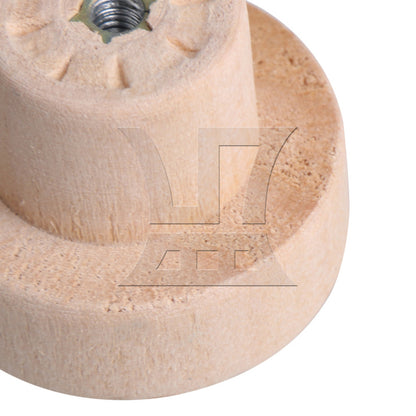 BQLZR Wood Color Wood Pull Knobs 35x25mm for Drawer and Cabinet