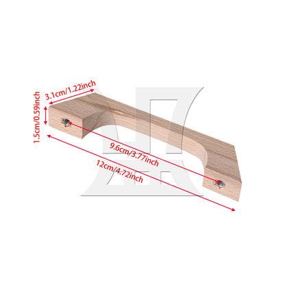 BQLZR Beech-Wood Drawer Pulls with Screw Hole Distance 96mm for Cabinet