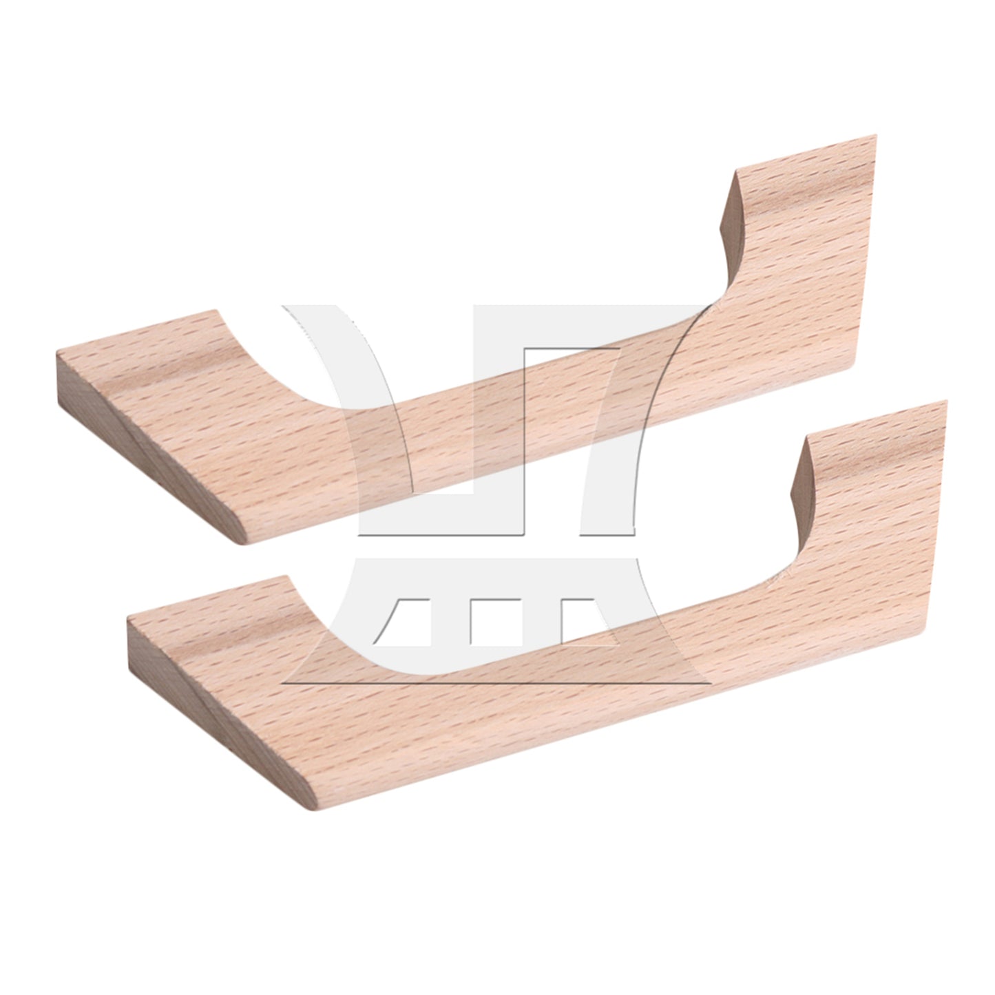 BQLZR Beech-Wood Drawer Pulls with Screw Hole Distance 96mm for Cabinet