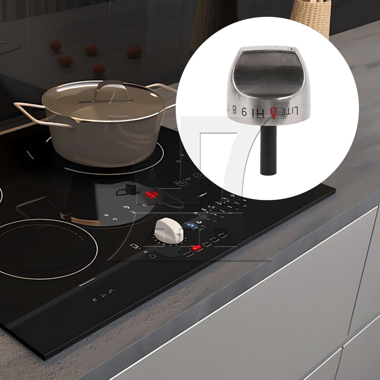 BQLZR Cooker Top Burner Control Knobs Switch Replacement for WB03K10242