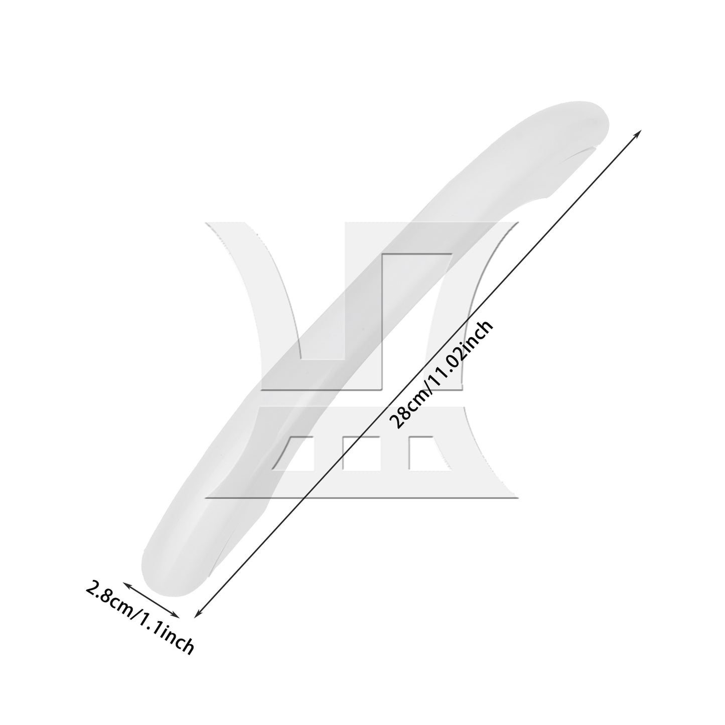 BQLZR 2 x White DIY Door Handle for Microwave Accessories Replacement for WB26X10038