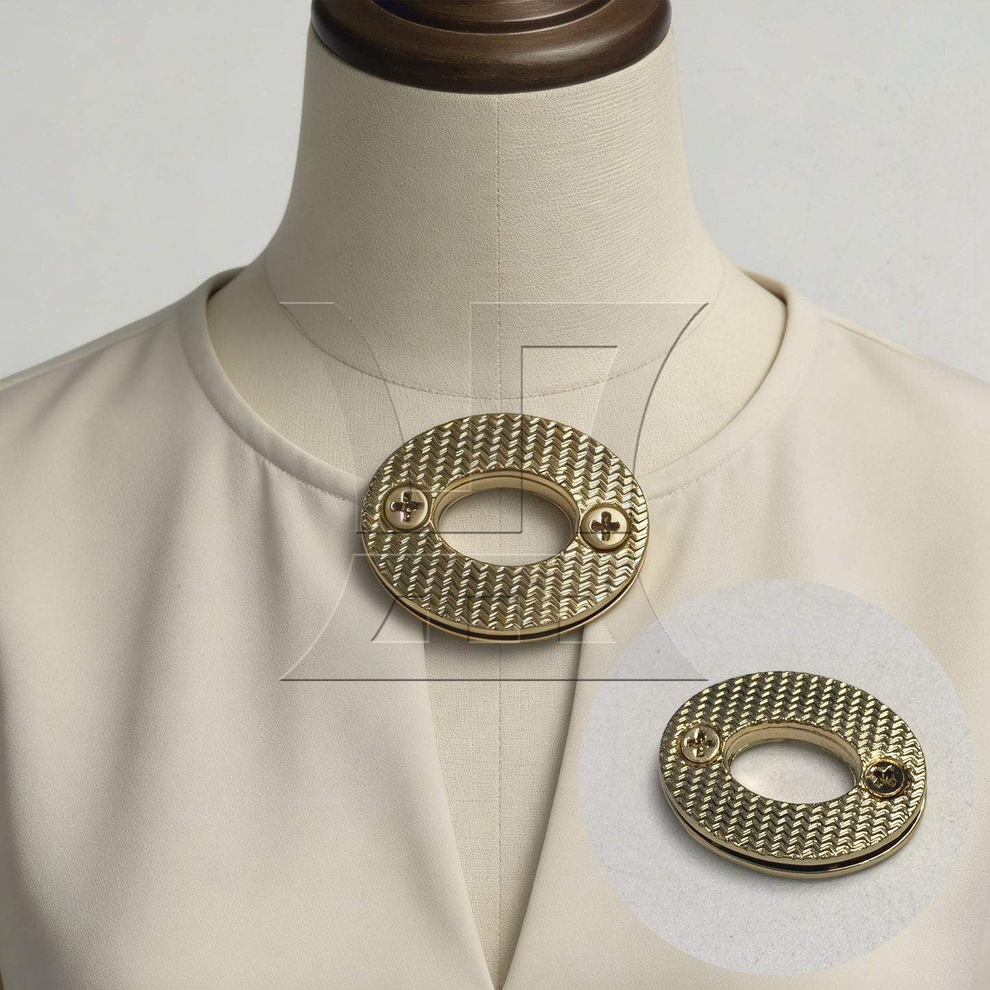 BQLZR 4pcs Turn Twist Lock Clasp Fasteners for Suitcase Handbag Purse DIY Light Gold