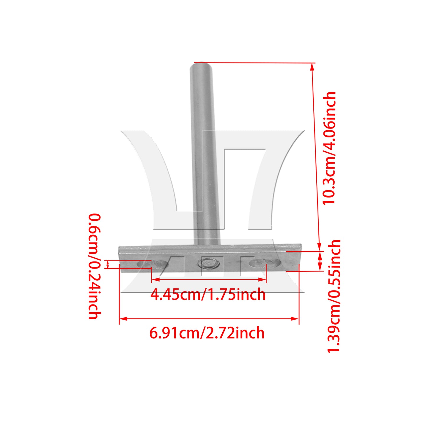 BQLZR 4 x Floating Shelf Brackets 4" Invisible Bracket Shelf Support for Home DIY