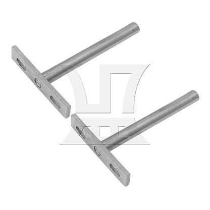 BQLZR 4 x Floating Shelf Brackets 4" Invisible Bracket Shelf Support for Home DIY