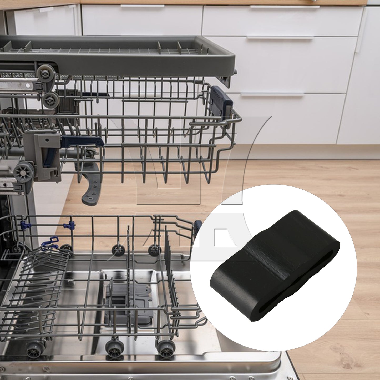 BQLZR 2.7x1.25cm Plastic Dishwasher Friction Pad 8268961