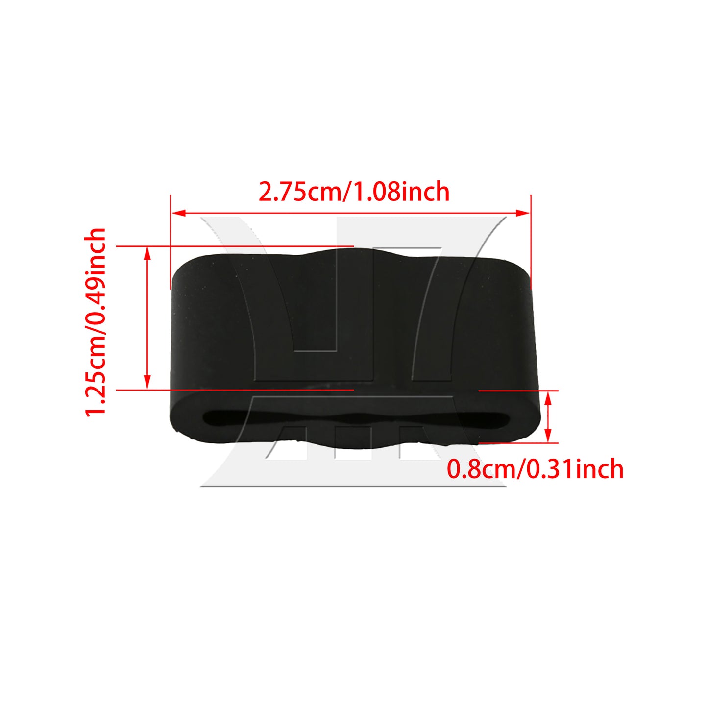 BQLZR 2.7x1.25cm Plastic Dishwasher Friction Pad 8268961