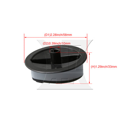 BQLZR Plastic 58MM Dia 74011287 Burner Knob for Induction Cookers Grill Replacement