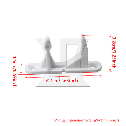 BQLZR Plastic Refrigerator Washer Door Striker Replacement for PS890617