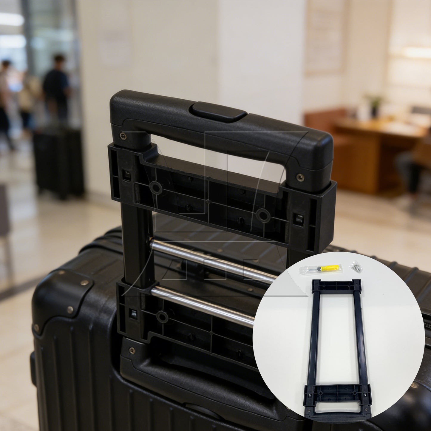 BQLZR 20 inch Travel Suitcase Luggage Telescopic Handle Aluminium Alloy Rod R001