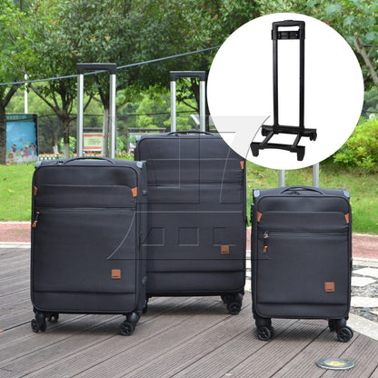 BQLZR 20 inch Plastic Luggage Trolley Telescopic Handle Alloy Pull Drag Rod R018