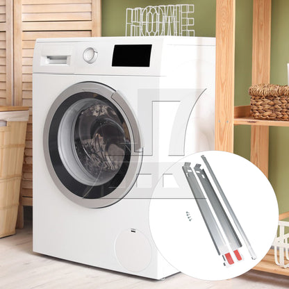 BQLZR KSTK1 Laundry Stacking Kit Chrome Steel for 27" Washer Dryer Appliance Machine