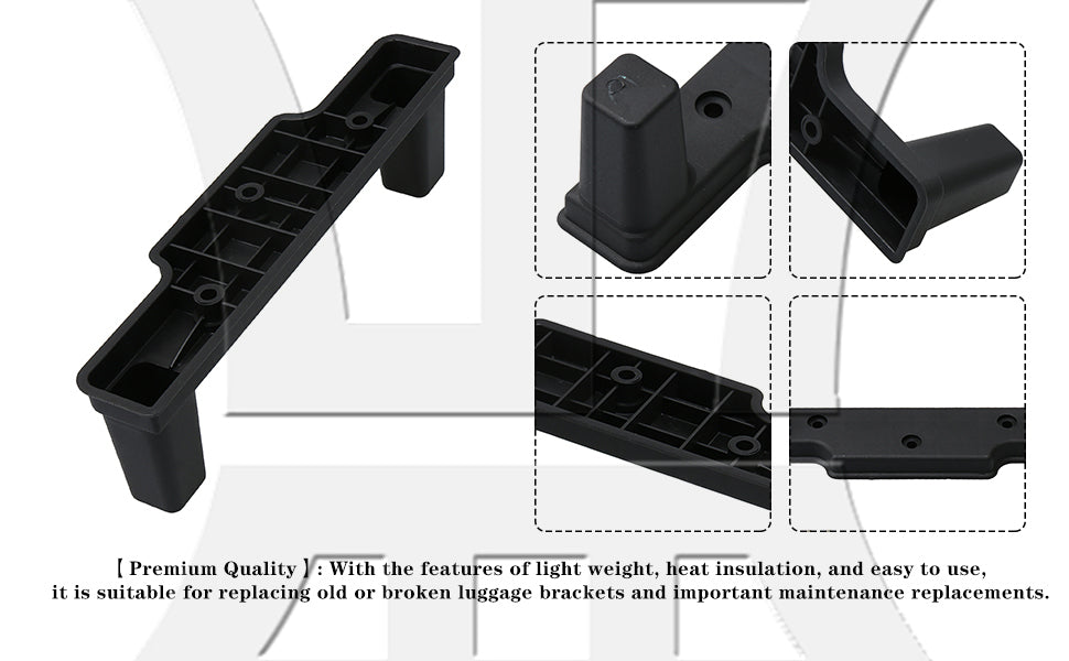 BQLZR 24x5.3x6.5cm Suitcase Accessory Suitcase Feet Bracket Replace for Luggage