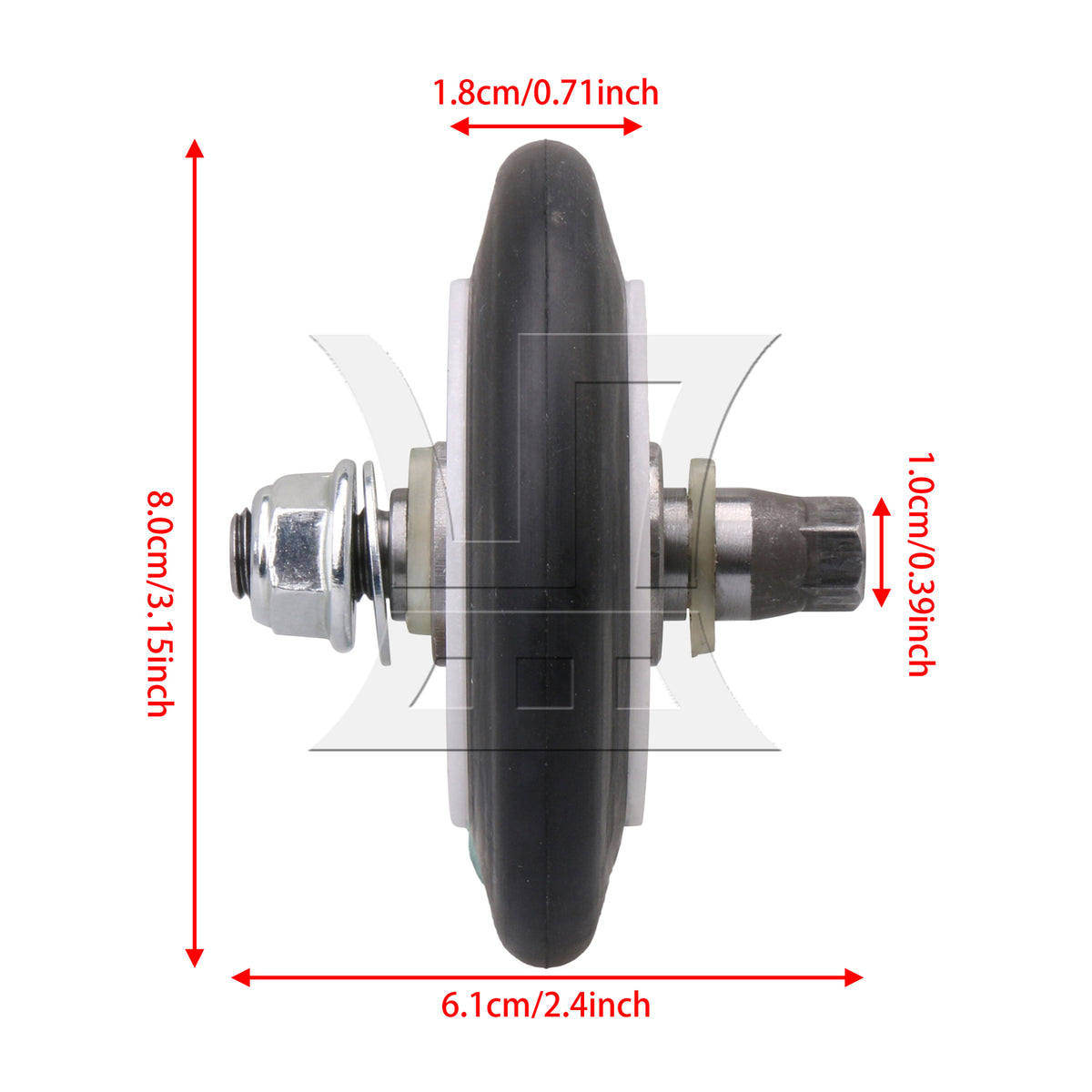 BQLZR Dryer Drum Roller & Shaft Replacement for 4581EL2002C AP5688895 PS8260240