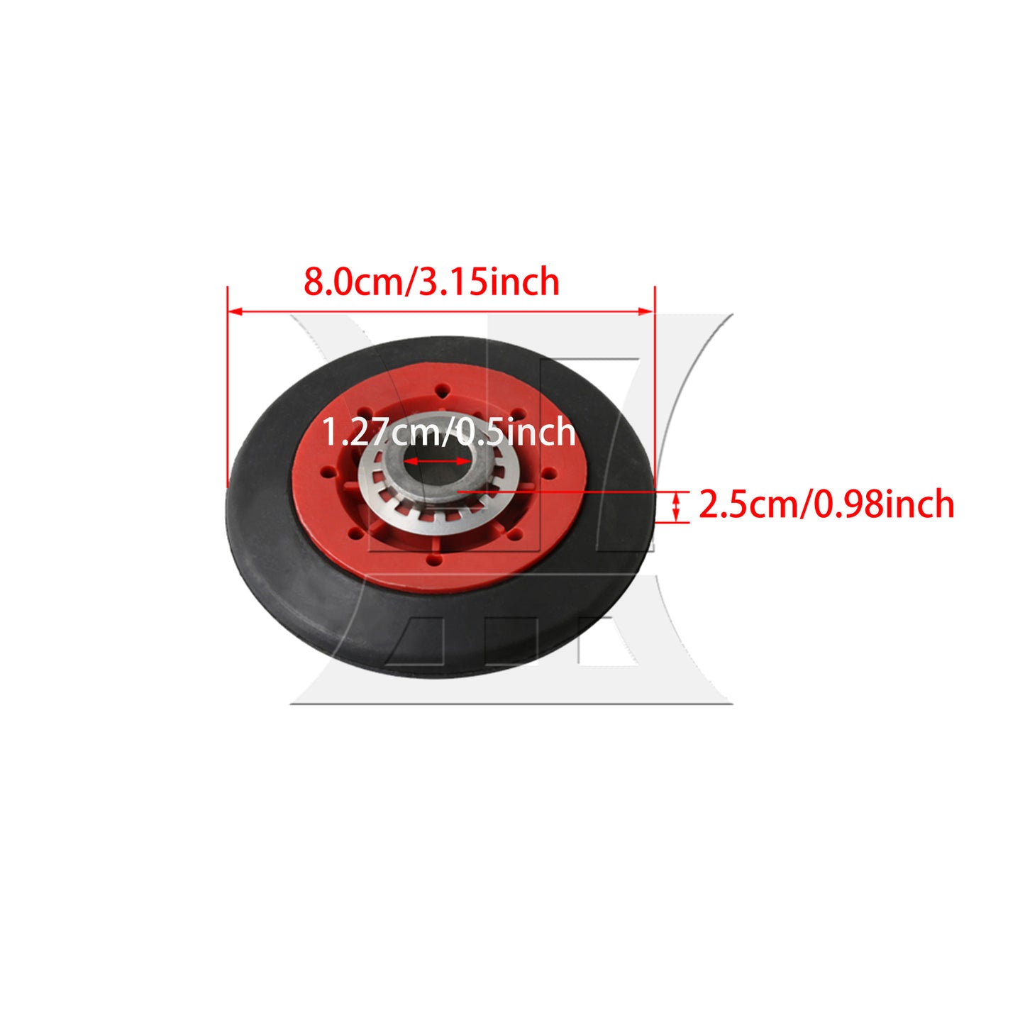 BQLZR Dryer Drum Support Roller Replacement for B00M9IE6CE B00M9ICXPQ