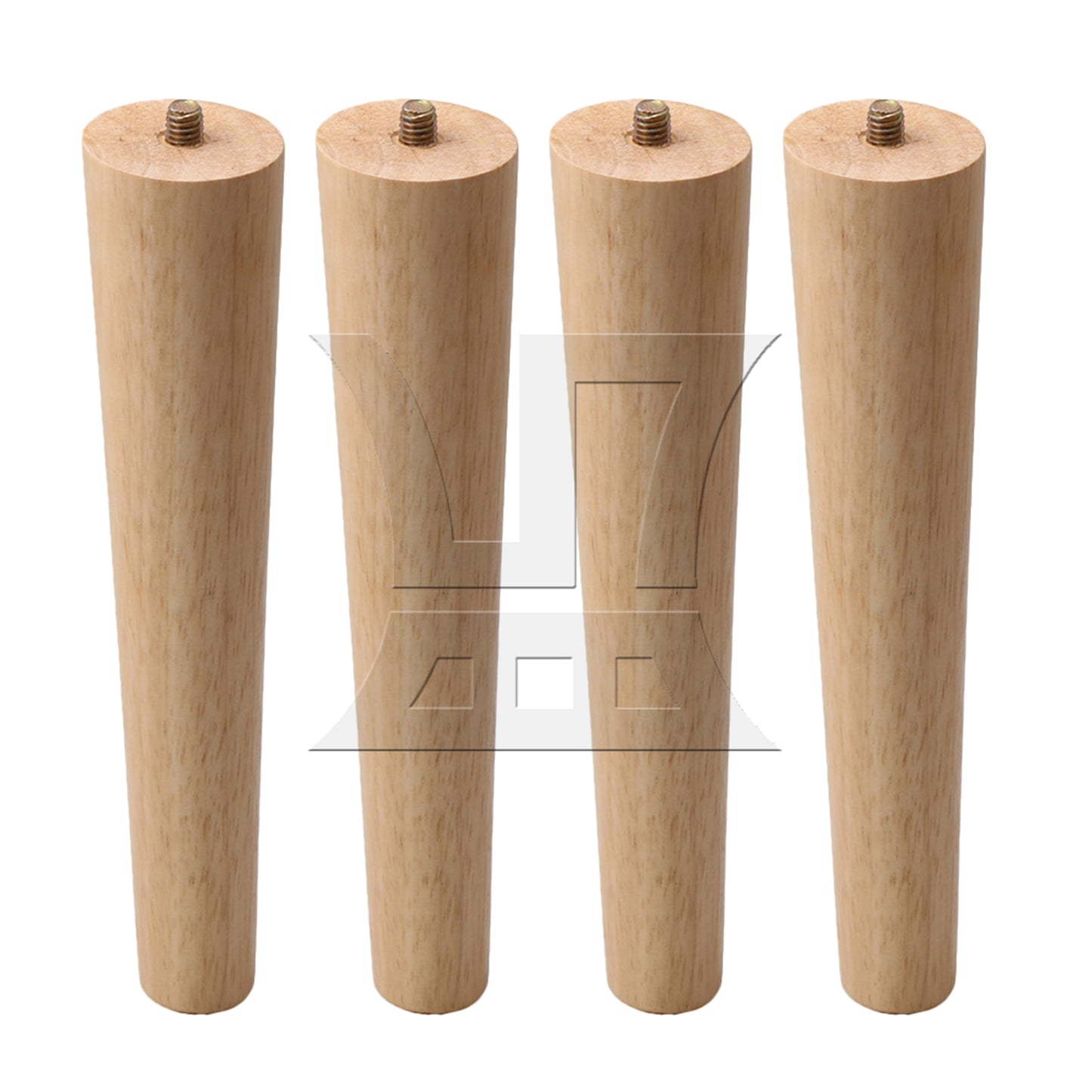 BQLZR 200mm Height Wood Furniture Feet M8 Thread Sofa Bed Legs Replacement