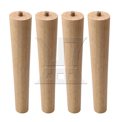 BQLZR 200mm Height Wood Furniture Feet M8 Thread Sofa Bed Legs Replacement