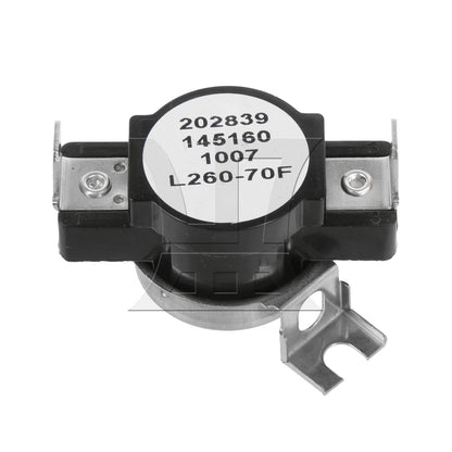 BQLZR Model Number 3204267 Metal Dryer Safety Thermostat Dryer Replacement Black