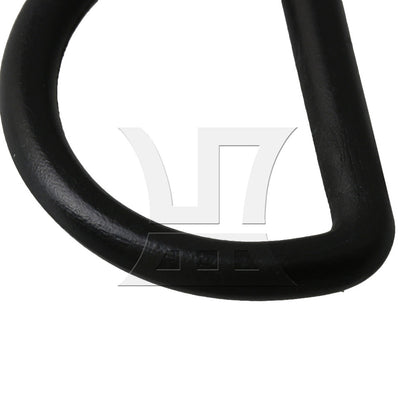 BQLZR 20x D Ring Adjustable Black Plastic Buckle for Bag Webbing 25mm Inner Diameter