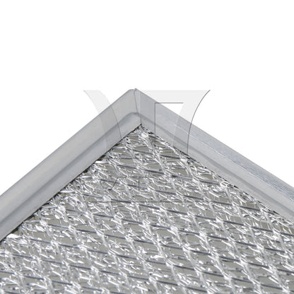 BQLZR 19.5x13x0.3cm Microwave grease Filter WB06X10309 Aluminum Mesh Replacement