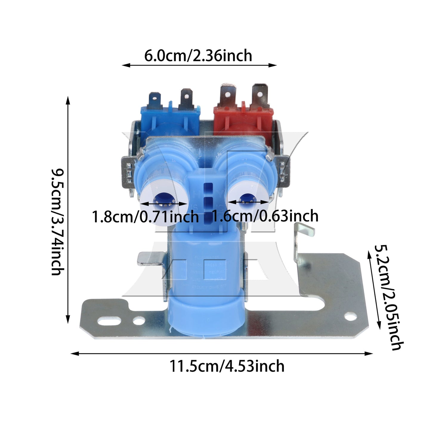 BQLZR Refrigerator Water Valve Replacement for PS901314 AH901314 1032629