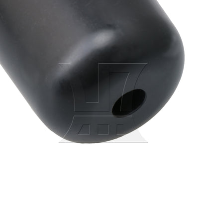 BQLZR Black 60mm Dia 13mm Hole Dia Round Furniture Feet for Sofa Bed Table Leg