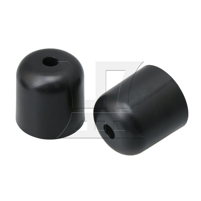 BQLZR Black 60mm Dia 13mm Hole Dia Round Furniture Feet for Sofa Bed Table Leg