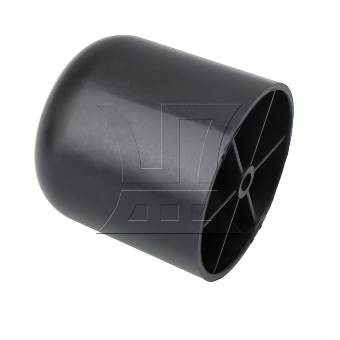 BQLZR Black 60mm Dia 13mm Hole Dia Round Furniture Feet for Sofa Bed Table Leg