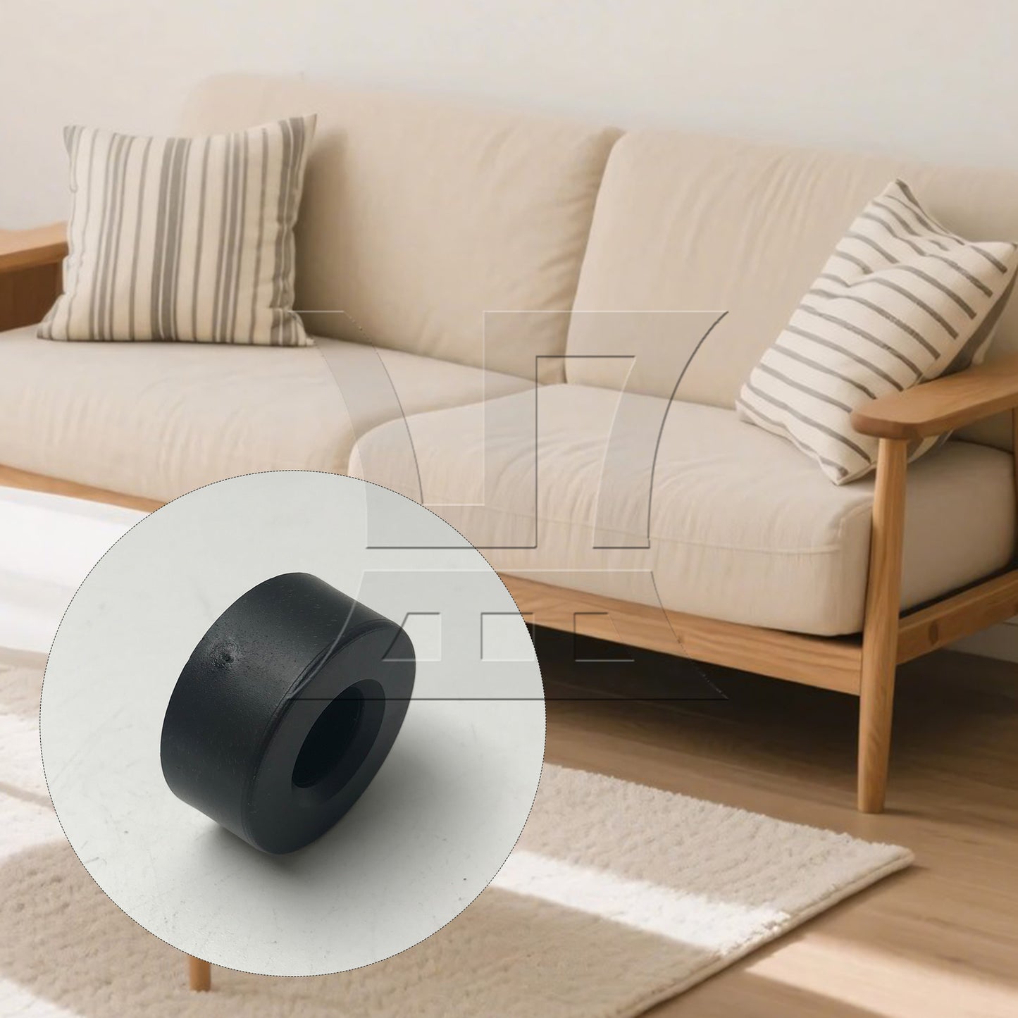 BQLZR Plastic Round Furniture Feet for Couch TV Cabinet Coffee Table Legs