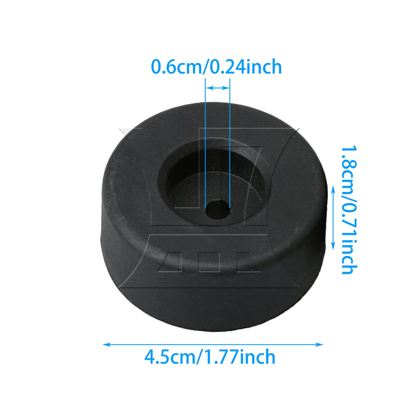 BQLZR Plastic Round Furniture Feet for Couch TV Cabinet Coffee Table Legs