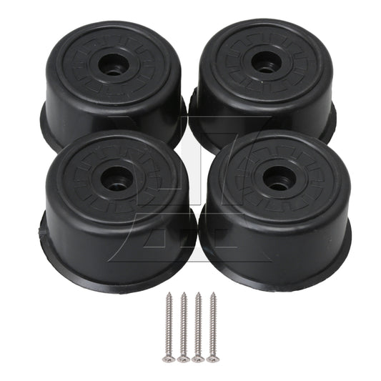 BQLZR Plastic Black Furniture Feet for Desk Couch Cabinet Coffee Table Legs