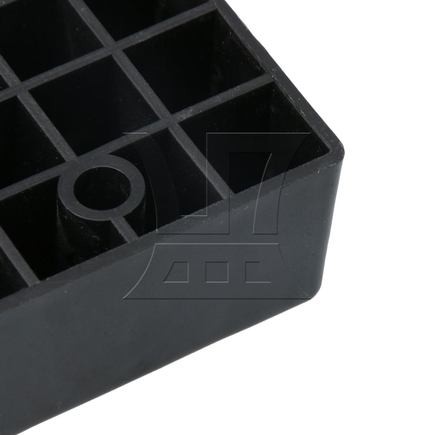 BQLZR  Plastic Black Furniture Feet for Home Desk Couch Cabinet TV Table Legs