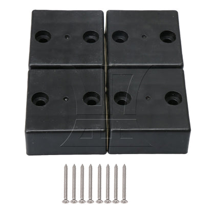 BQLZR  Plastic Black Furniture Feet for Home Desk Couch Cabinet TV Table Legs