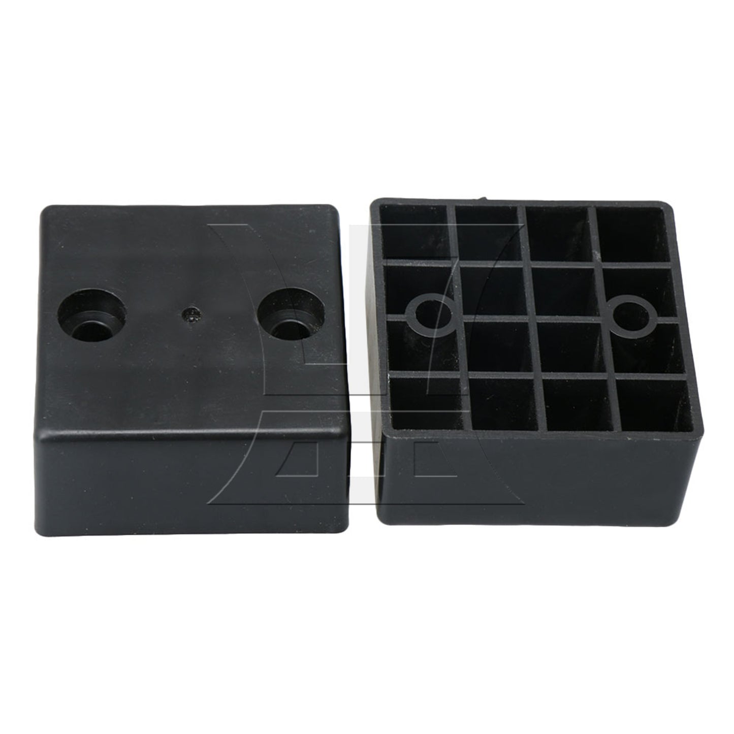 BQLZR  Plastic Black Furniture Feet for Home Desk Couch Cabinet TV Table Legs