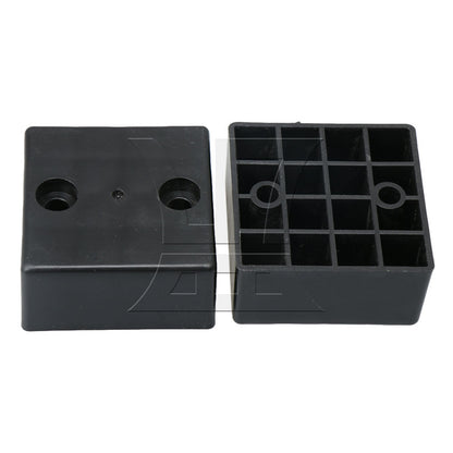 BQLZR  Plastic Black Furniture Feet for Home Desk Couch Cabinet TV Table Legs