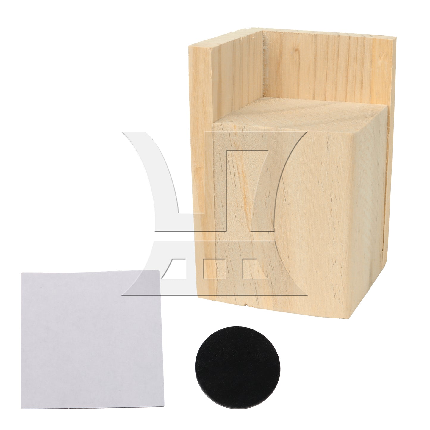 BQLZR 6x6CM Slot L-shaped Wood Furniture Lifter Bed Sofa Table Riser Add 5cm BQLZR