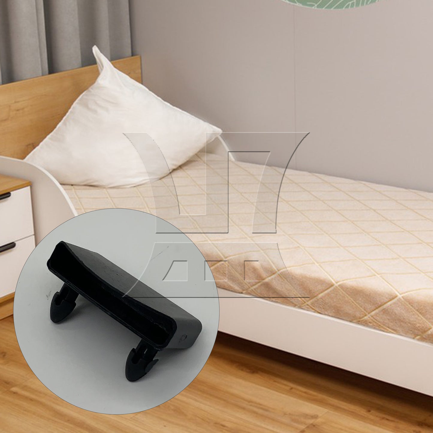 BQLZR Bed Slat Plastic End Caps Replacement for Bed Wooden Slats Holding