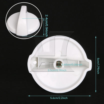 BQLZR WB03T10282 White  Burner Knob Replacement for AP4345833
