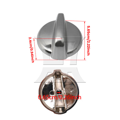 BQLZR Silver Plastic Burner Knob Replacement for EA2321076