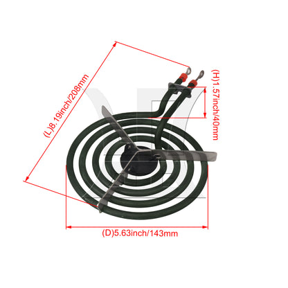 BQLZR MP15YA Black Electric Burner Element Unit Kit Replacement Part 530443101