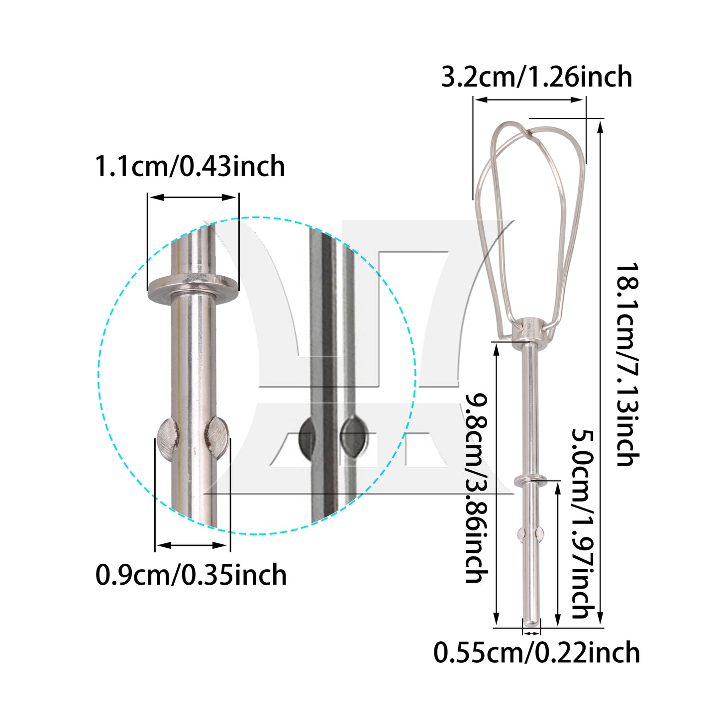 BQLZR Hand Mixer Accessories Replacement for Pack of 2