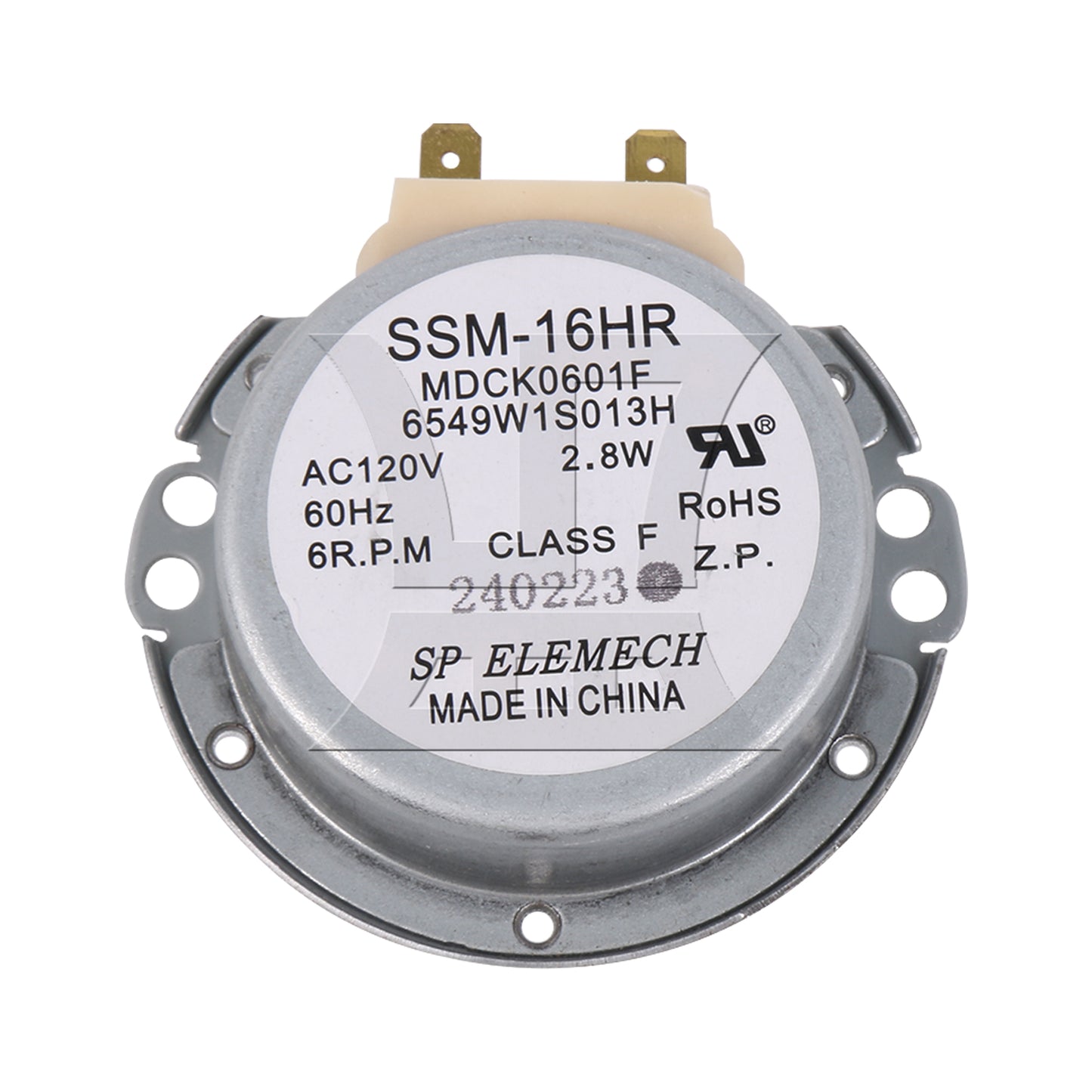 BQLZR Metal Gray Microwave Turntable Motor Replace 6549W1S013K PS3529217 1352890